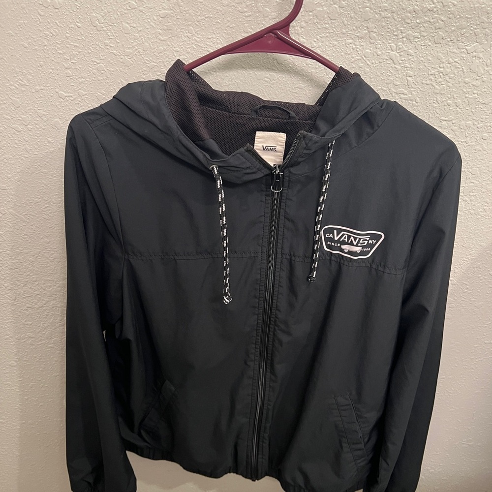 Vans Black Windbreaker